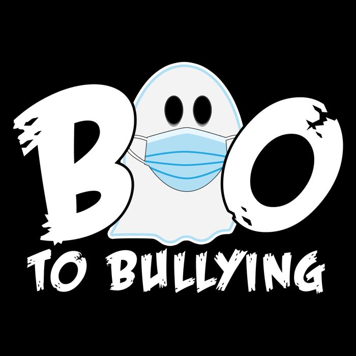 Boo To Bullying Quarantine Ghost Women's Crop Top Tee