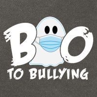 Boo To Bullying Quarantine Ghost Cotton Canvas Backpack