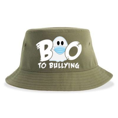 Boo To Bullying Quarantine Ghost Sustainable Bucket Hat