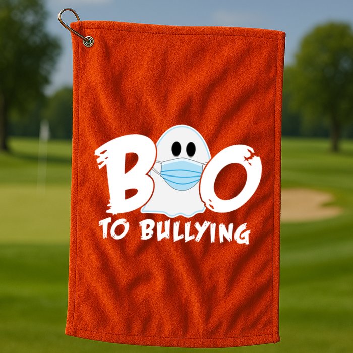Boo To Bullying Quarantine Ghost Golf Towel