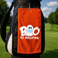 Boo To Bullying Quarantine Ghost Golf Towel