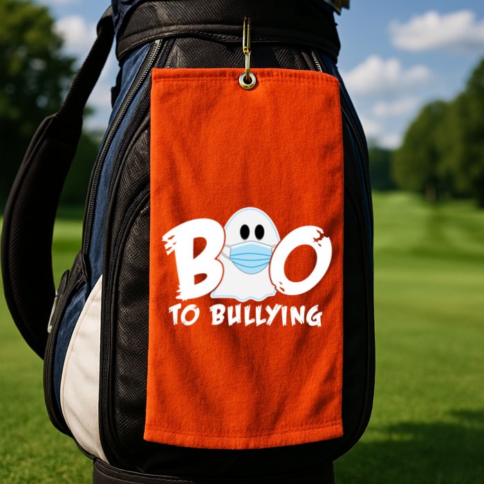 Boo To Bullying Quarantine Ghost Golf Towel