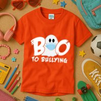 Boo To Bullying Quarantine Ghost Kids T-Shirt