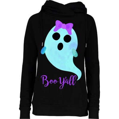 Boo Y'all Womens Funnel Neck Pullover Hood