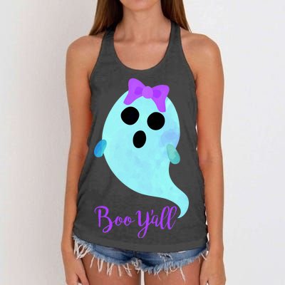 Boo Y'all Women's Knotted Racerback Tank