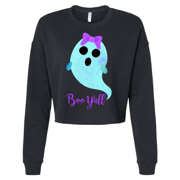 Boo Y'all Cropped Pullover Crew
