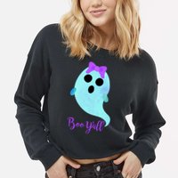 Boo Y'all Cropped Pullover Crew