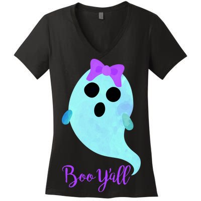 Boo Y'all Women's V-Neck T-Shirt