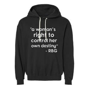 Bans Off Our Bodies My Body My Choice Feminist Garment-Dyed Fleece Hoodie