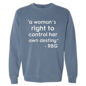 Bans Off Our Bodies My Body My Choice Feminist Garment-Dyed Sweatshirt