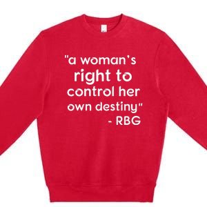 Bans Off Our Bodies My Body My Choice Feminist Premium Crewneck Sweatshirt