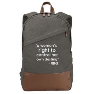 Bans Off Our Bodies My Body My Choice Feminist Cotton Canvas Backpack