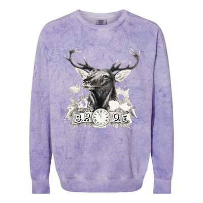 Benevolent Order Of Elks Bpoe Lodge 123 Colorblast Crewneck Sweatshirt