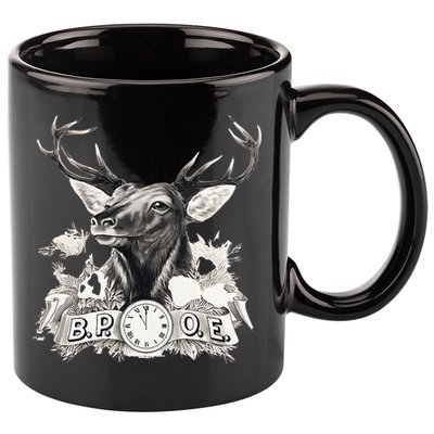 Benevolent Order Of Elks Bpoe Lodge 123 11oz C Handle Ceramic Mug
