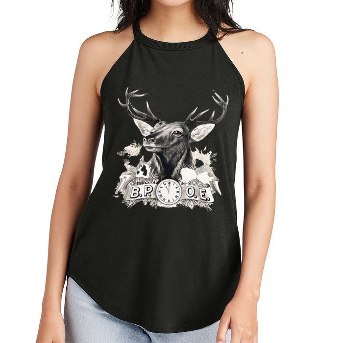 Benevolent Order Of Elks Bpoe Lodge 123 Women's Perfect Tri Rocker Tank