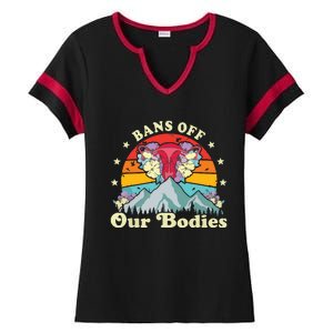 Bans Off Our Bodies Bodies Female Rights Freedom Ladies Halftime Notch Neck Tee