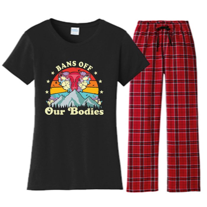 Bans Off Our Bodies Bodies Female Rights Freedom Women's Flannel Pajama Set