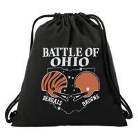 Battle Of Ohio Bengal And Browns Drawstring Bag