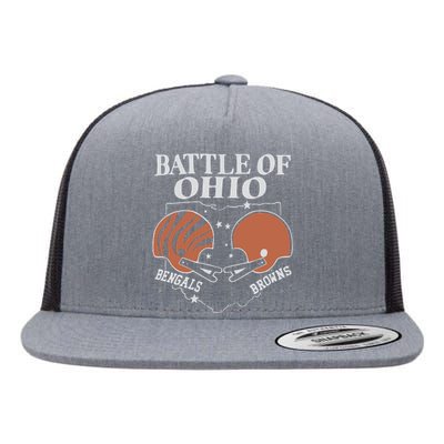 Battle Of Ohio Bengal And Browns Flat Bill Trucker Hat