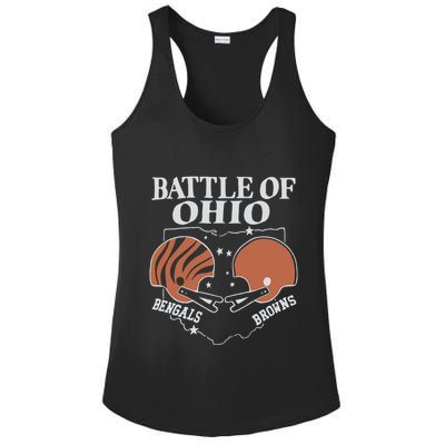 Battle Of Ohio Bengal And Browns Ladies PosiCharge Competitor Racerback Tank