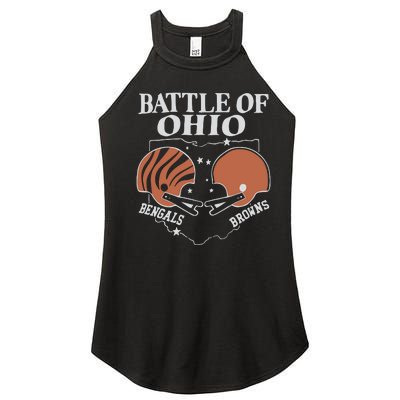 Battle Of Ohio Bengal And Browns Women’s Perfect Tri Rocker Tank