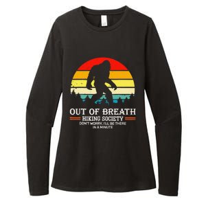 Bigfoot Out Of Breath Hiking Society Sasquatch Wilderness Womens CVC Long Sleeve Shirt