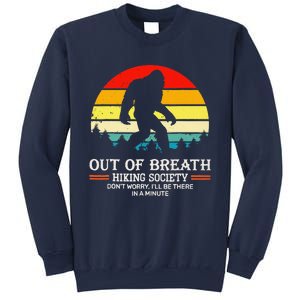 Bigfoot Out Of Breath Hiking Society Sasquatch Wilderness Sweatshirt