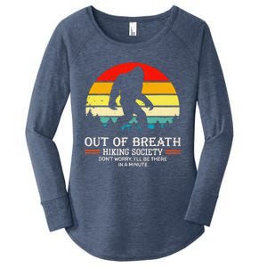 Bigfoot Out Of Breath Hiking Society Sasquatch Wilderness Women's Perfect Tri Tunic Long Sleeve Shirt