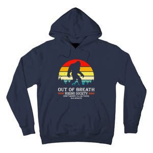 Bigfoot Out Of Breath Hiking Society Sasquatch Wilderness Tall Hoodie