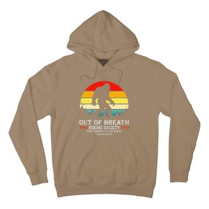 Bigfoot Out Of Breath Hiking Society Sasquatch Wilderness Hoodie