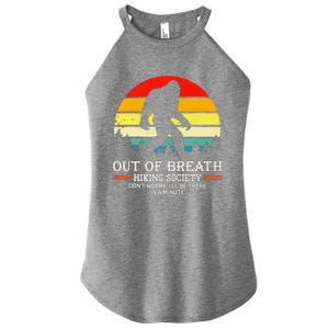 Bigfoot Out Of Breath Hiking Society Sasquatch Wilderness Women's Perfect Tri Rocker Tank