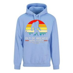 Bigfoot Out Of Breath Hiking Society Sasquatch Wilderness Unisex Surf Hoodie