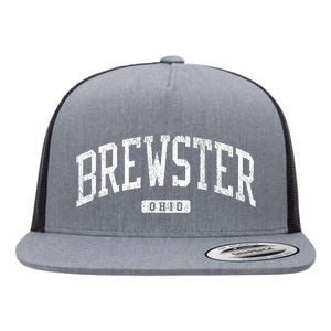 Brewster Ohio Oh Js03 College University Style Flat Bill Trucker Hat