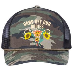 Bans Off Our Bodies Female Choice Supports Rights Retro Rope Trucker Hat Cap