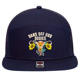 Bans Off Our Bodies Female Choice Supports Rights 7 Panel Mesh Trucker Snapback Hat