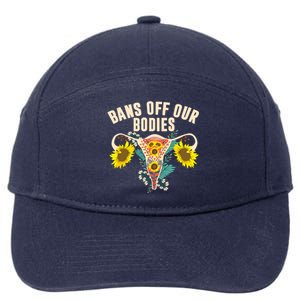 Bans Off Our Bodies Female Choice Supports Rights 7-Panel Snapback Hat