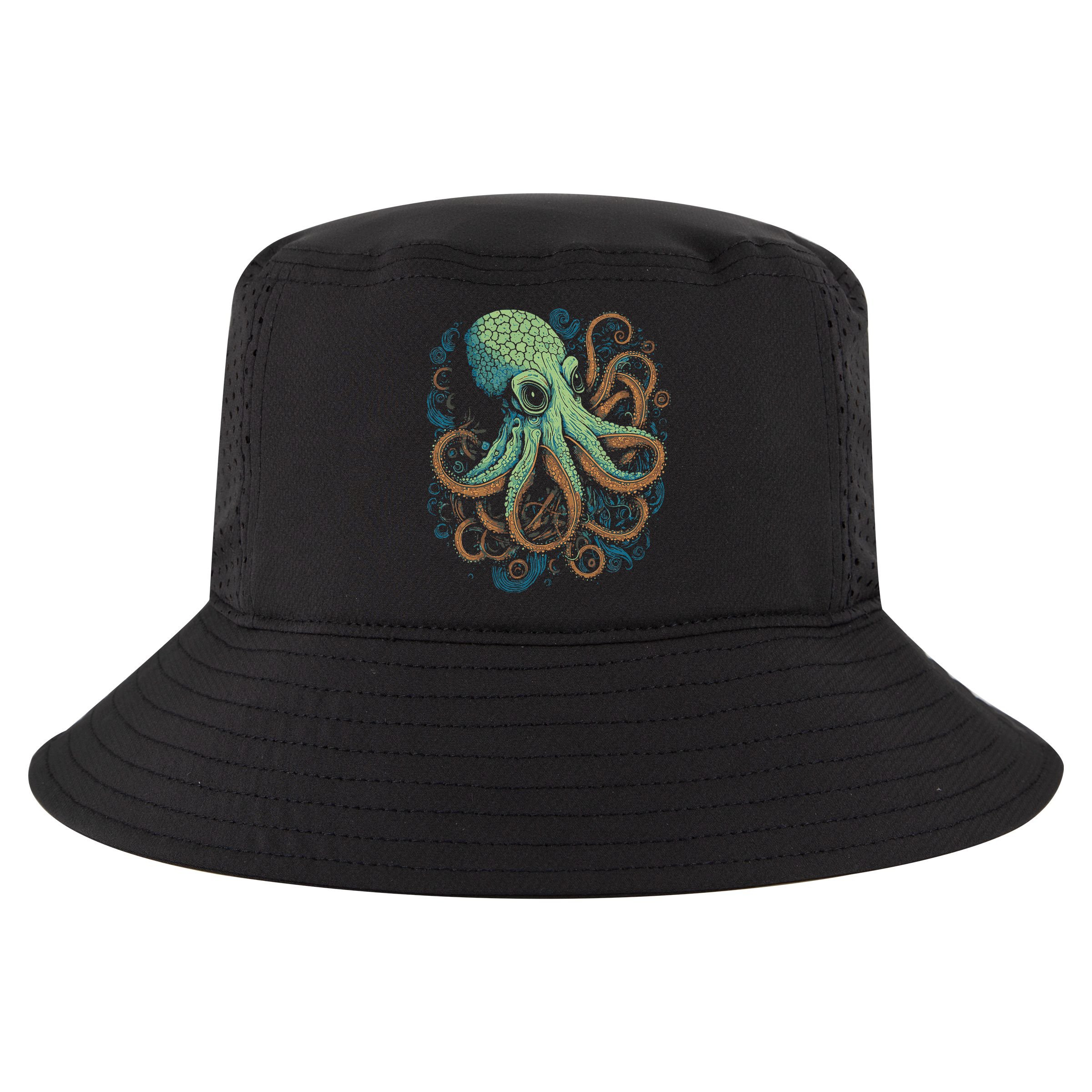 Beautiful Octopus Ocean Animal Lover Artistic Graphic Cool Comfort Performance Bucket Hat