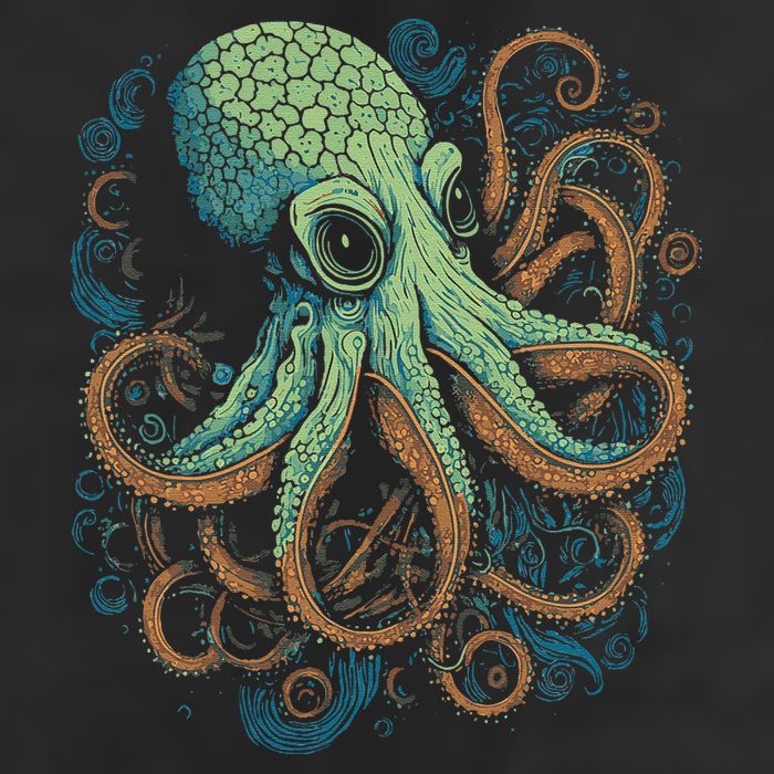 Beautiful Octopus Ocean Animal Lover Artistic Graphic Cool Comfort Performance Bucket Hat