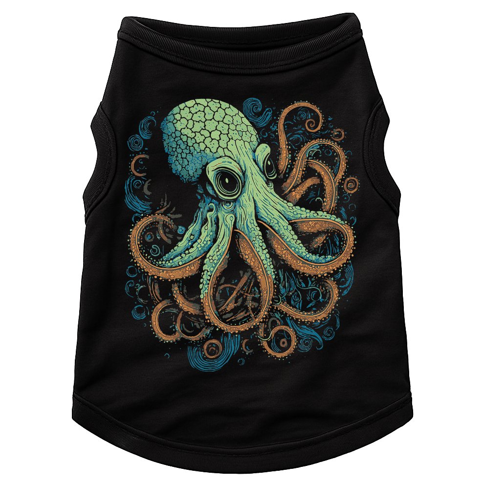 Beautiful Octopus Ocean Animal Lover Artistic Graphic Doggie Tank