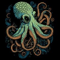 Beautiful Octopus Ocean Animal Lover Artistic Graphic Impact Tech Backpack