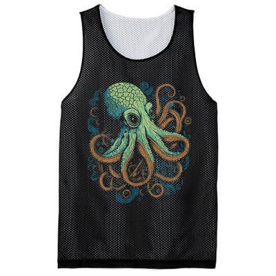 Beautiful Octopus Ocean Animal Lover Artistic Graphic Mesh Reversible Basketball Jersey Tank