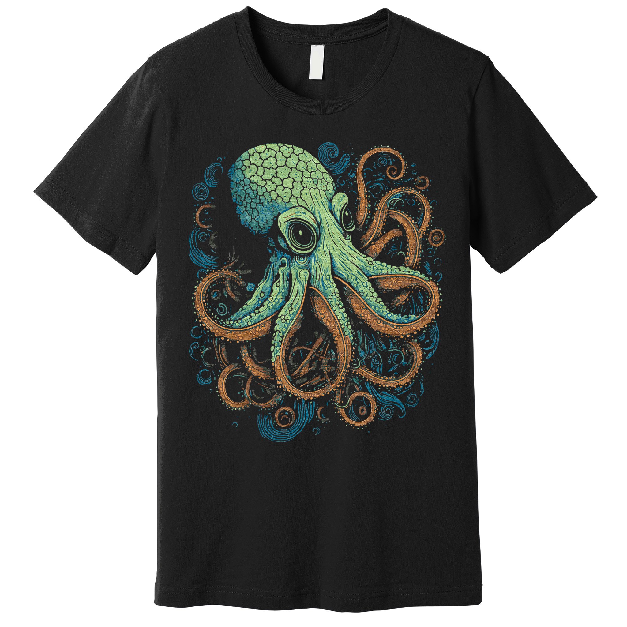 Beautiful Octopus Ocean Animal Lover Artistic Graphic Premium T-Shirt