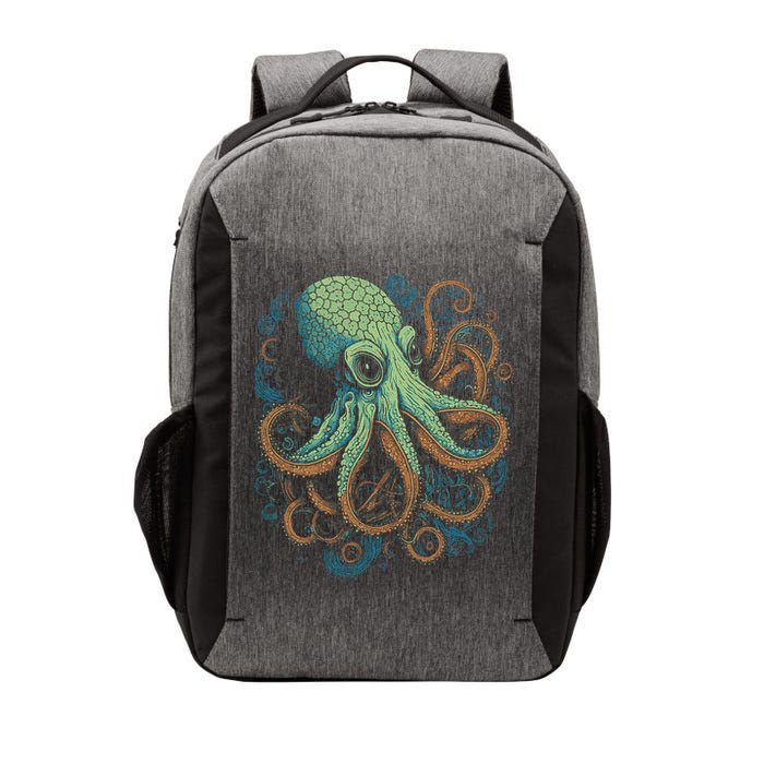 Beautiful Octopus Ocean Animal Lover Artistic Graphic Vector Backpack