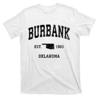 Burbank Oklahoma Ok Vintage Athletic Sports Design T-Shirt