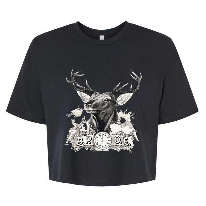 Benevolent Order Of Elks Bpoe Lodge 123 Bella+Canvas Jersey Crop Tee