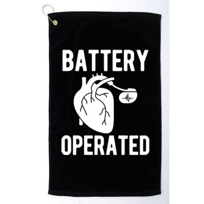 Battery Operated Open Heart Surgery Survivor Cool Gift Platinum Collection Golf Towel