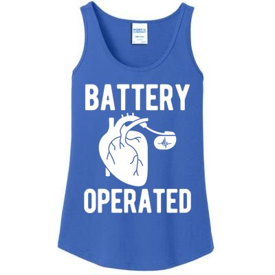 Battery Operated Open Heart Surgery Survivor Cool Gift Ladies Essential Tank