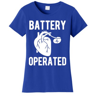 Battery Operated Open Heart Surgery Survivor Cool Gift Women's T-Shirt