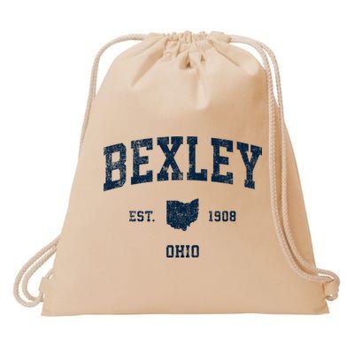 Bexley Ohio Oh Vintage Sports Drawstring Bag