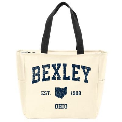 Bexley Ohio Oh Vintage Sports Zip Tote Bag
